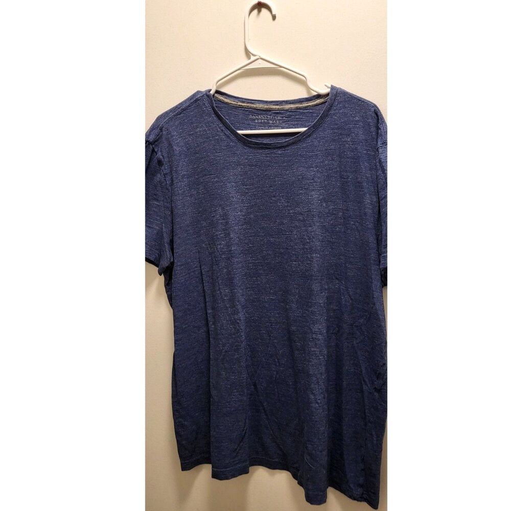 Banana Republic Men's T-Shirt Soft Wash Blue XL